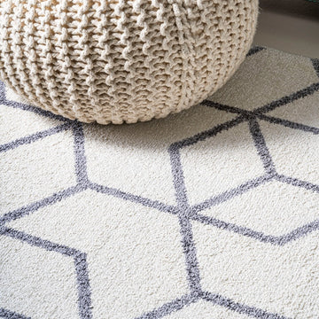 Tumbling Blocks Modern Geometric Area Rug 2